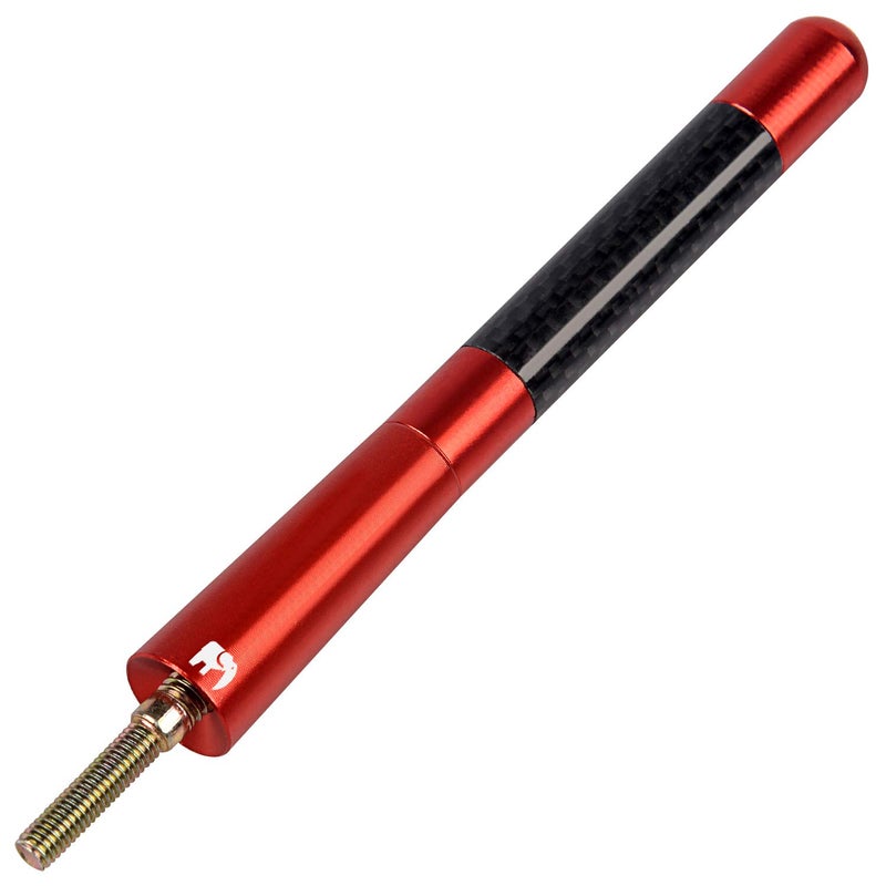 ONE250 Short Antenna, Compatible with Jeep Wrangler JK JKU JL JLU Rubicon Sahara Gladiator Renegade Cherokee Compass (2007-2024), Jeep Patriot (2007-2017) (Red) - Image 1